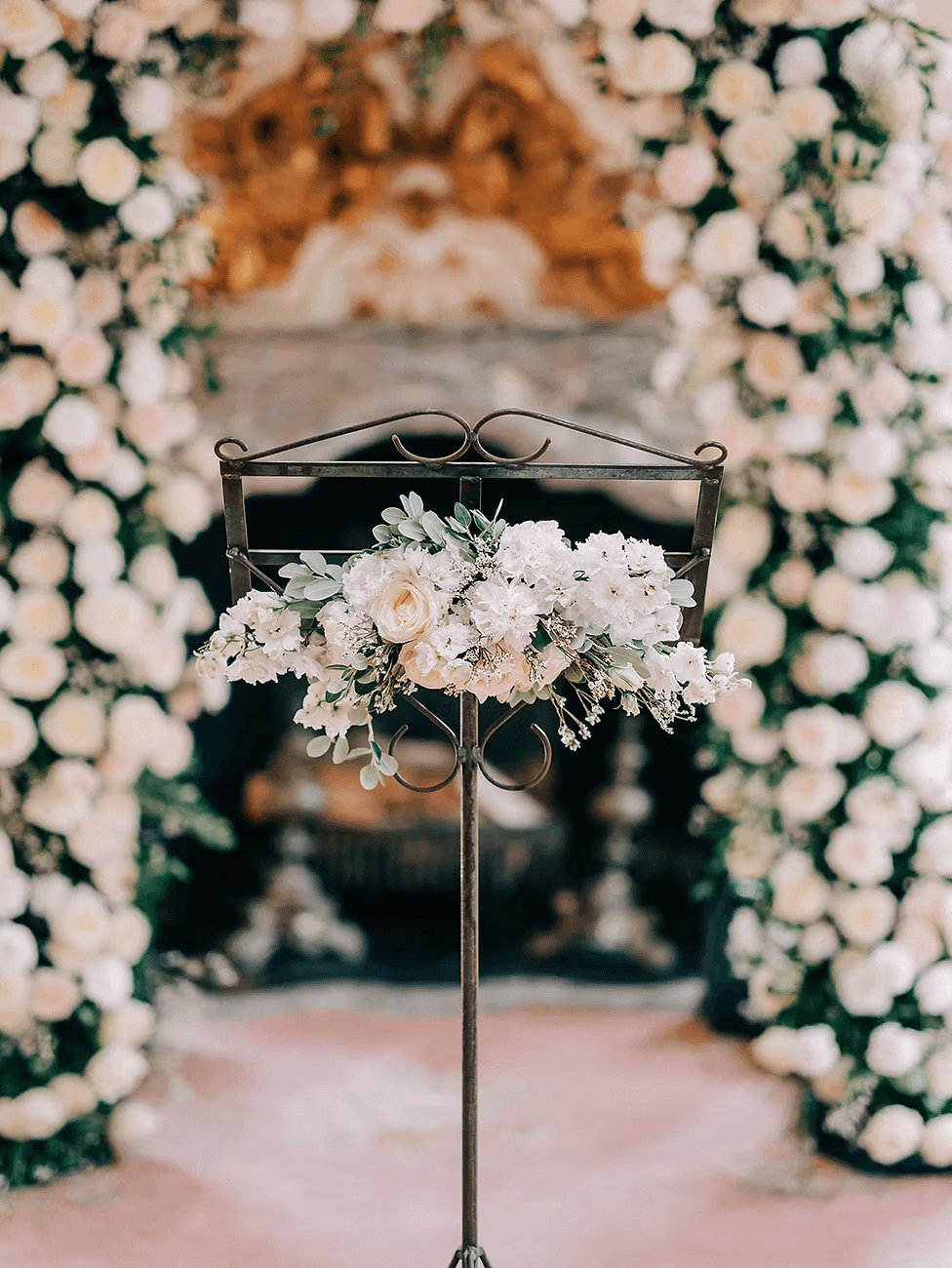 Private catering atmosphere with refined table setting