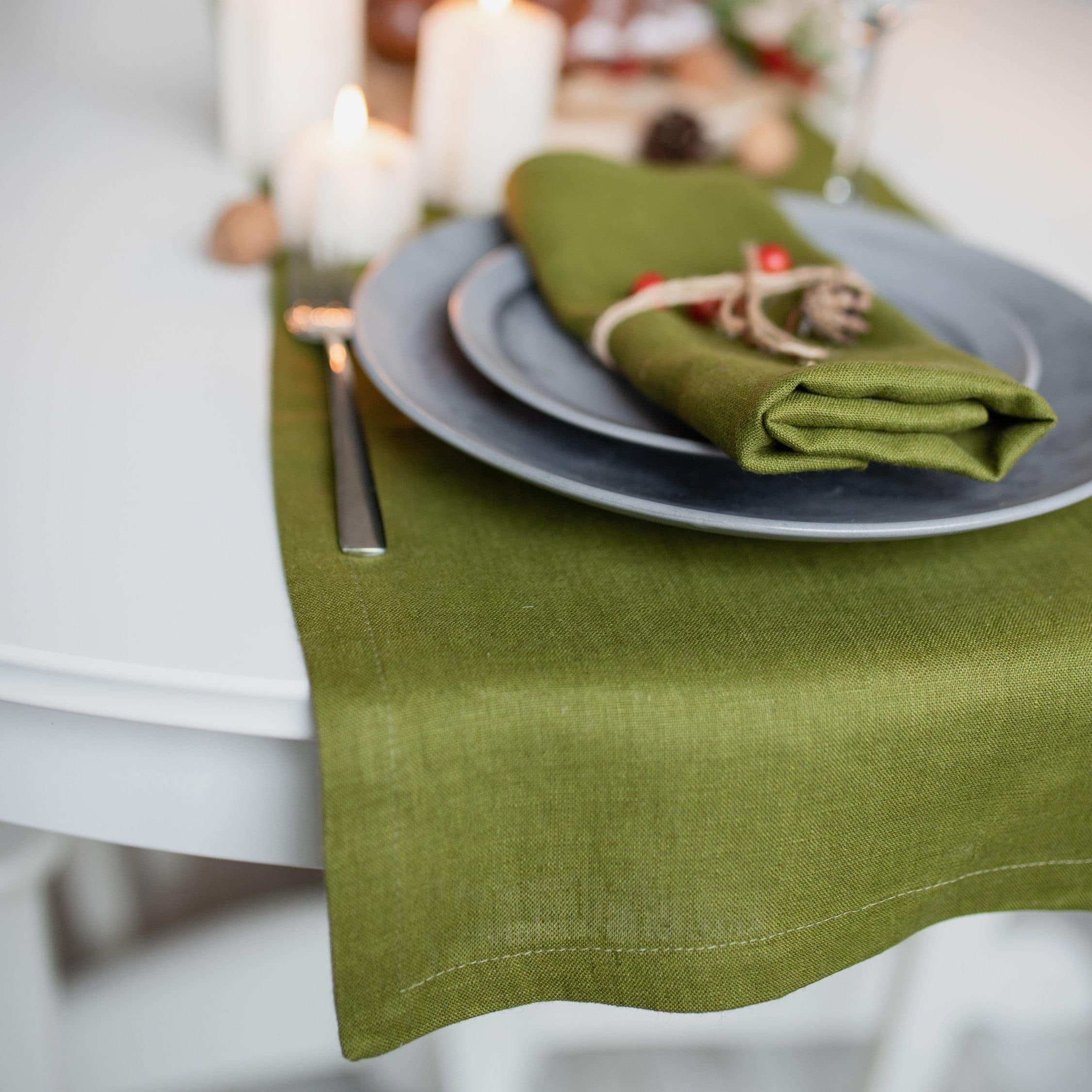 Linen textures and tones for curated dining